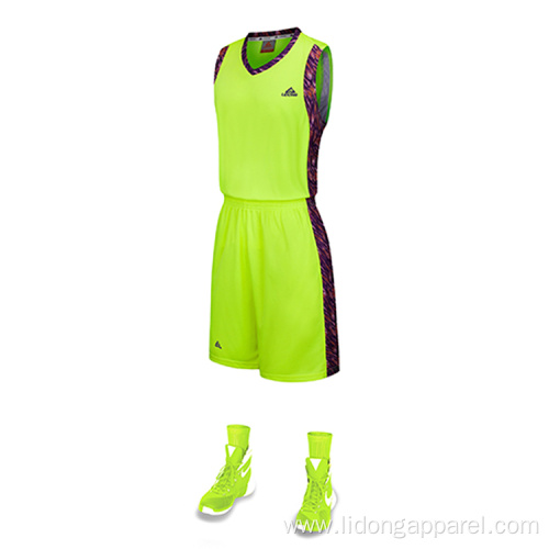 Custom new style cheap breathable basketball jersey
